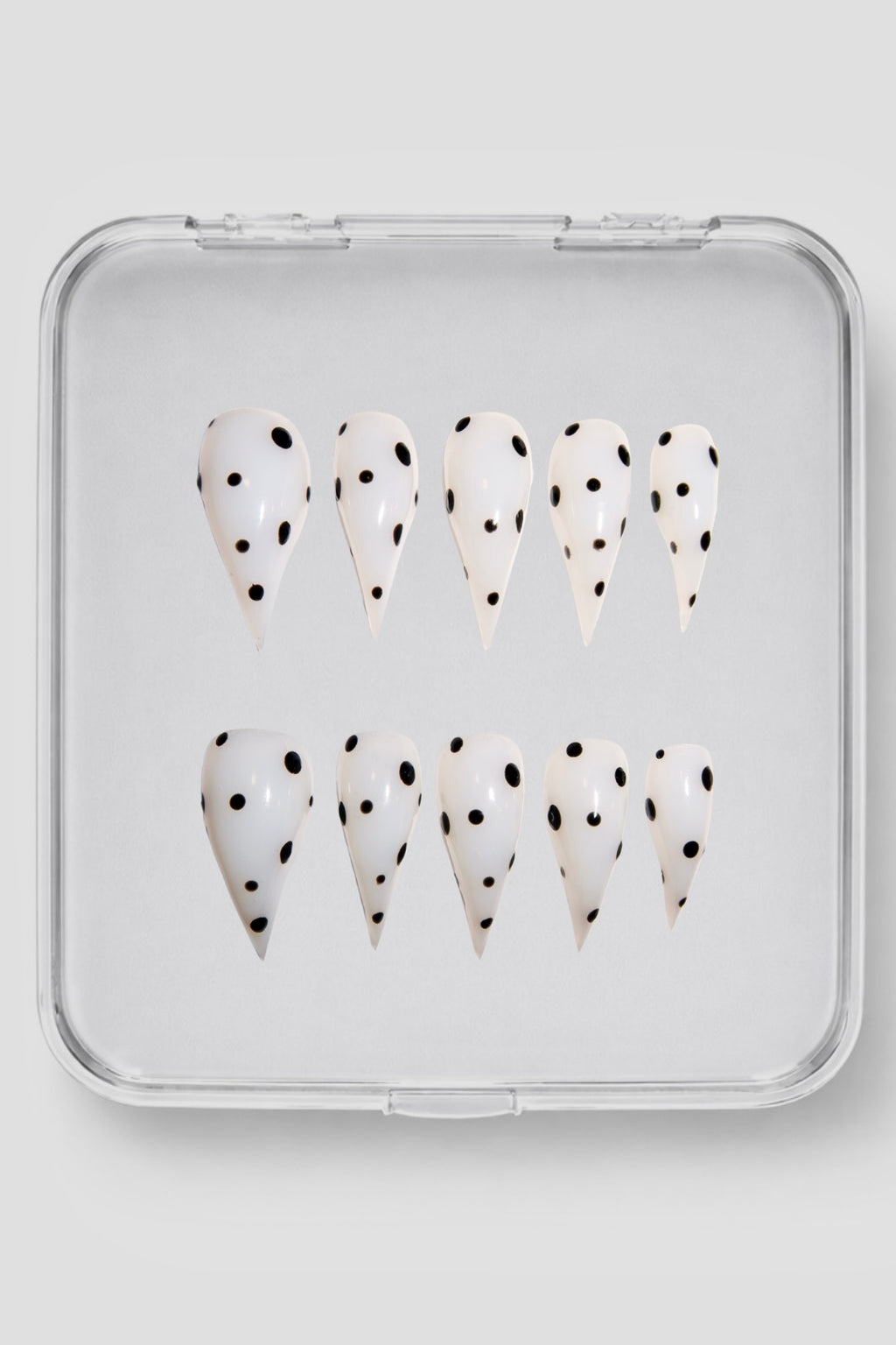 The Meow Collection: White with Black Polka