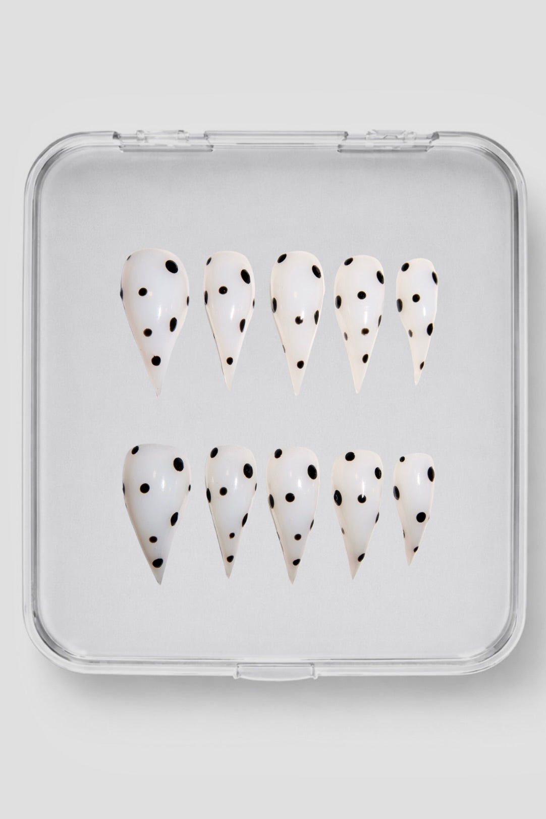 The Meow Collection: White with Black Polka